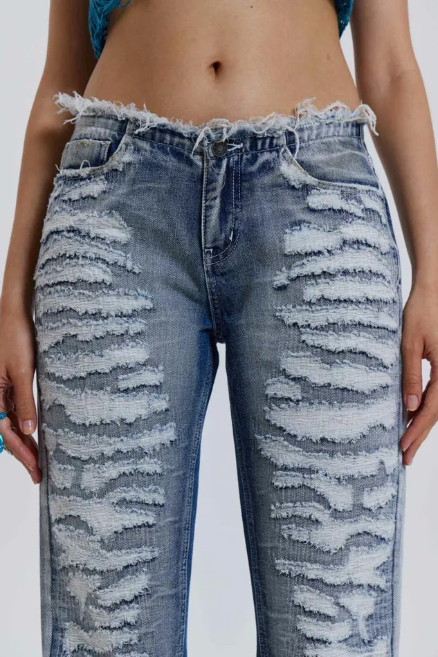 Viper Low Rise Jeans Blue Women Jaded London Jeans