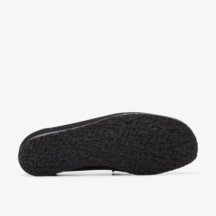 Wallabee Loafer Black Suede Women Clarks SlipOns