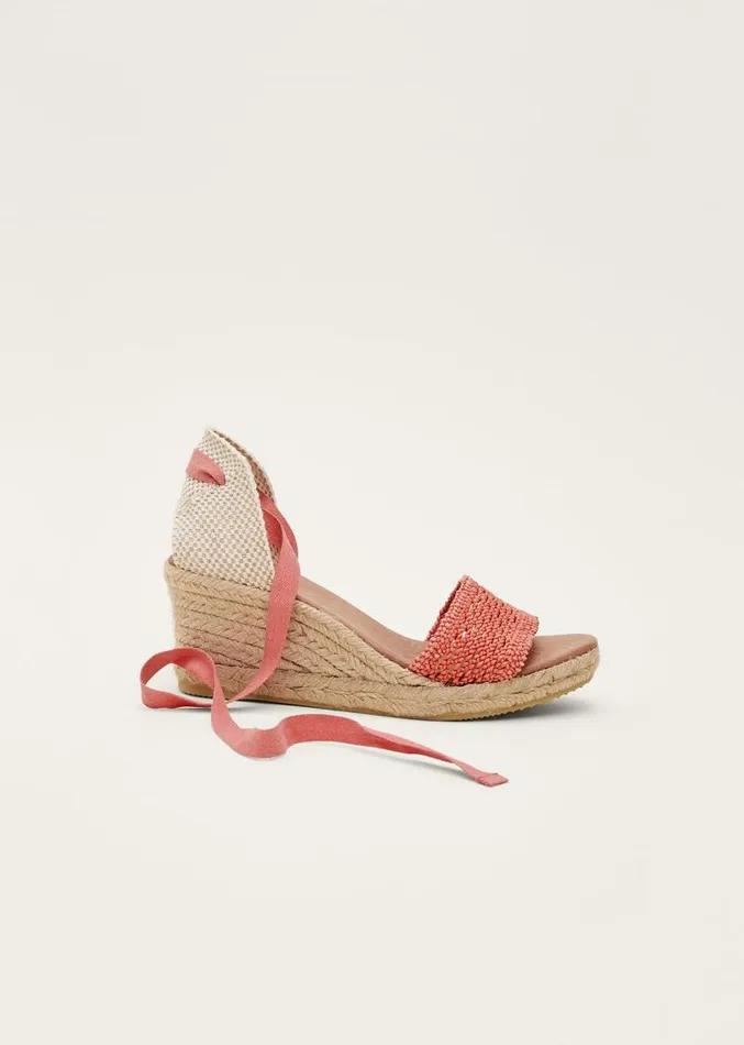 Weave Espadrille Coral Women Phase Eight Heels