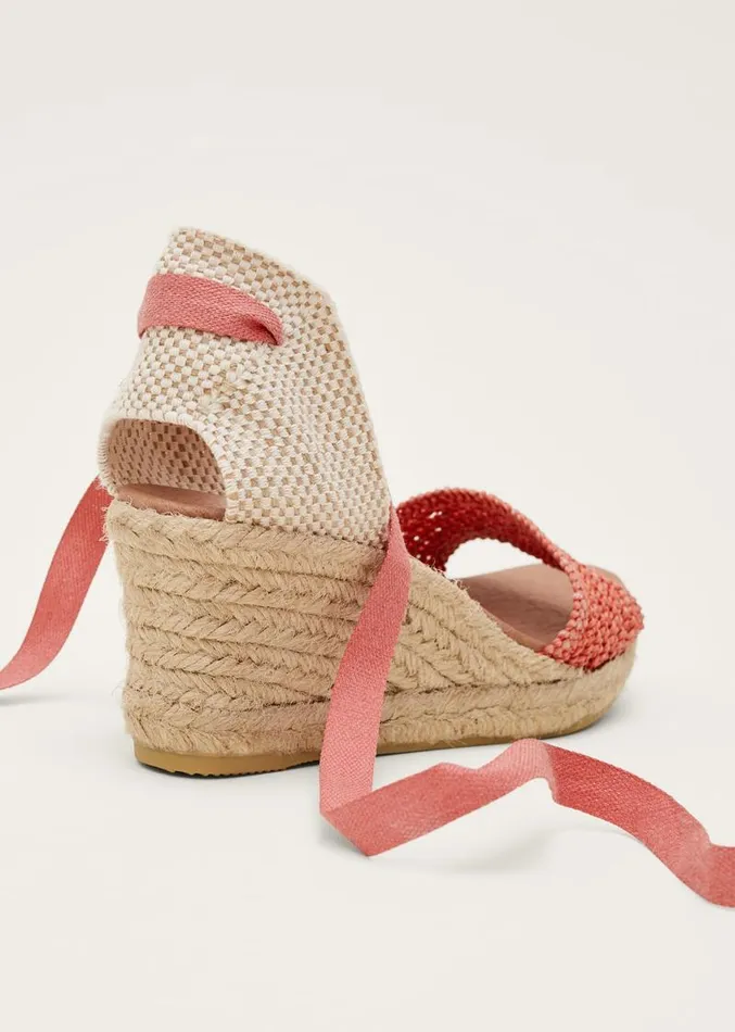 Weave Espadrille Coral Women Phase Eight Heels