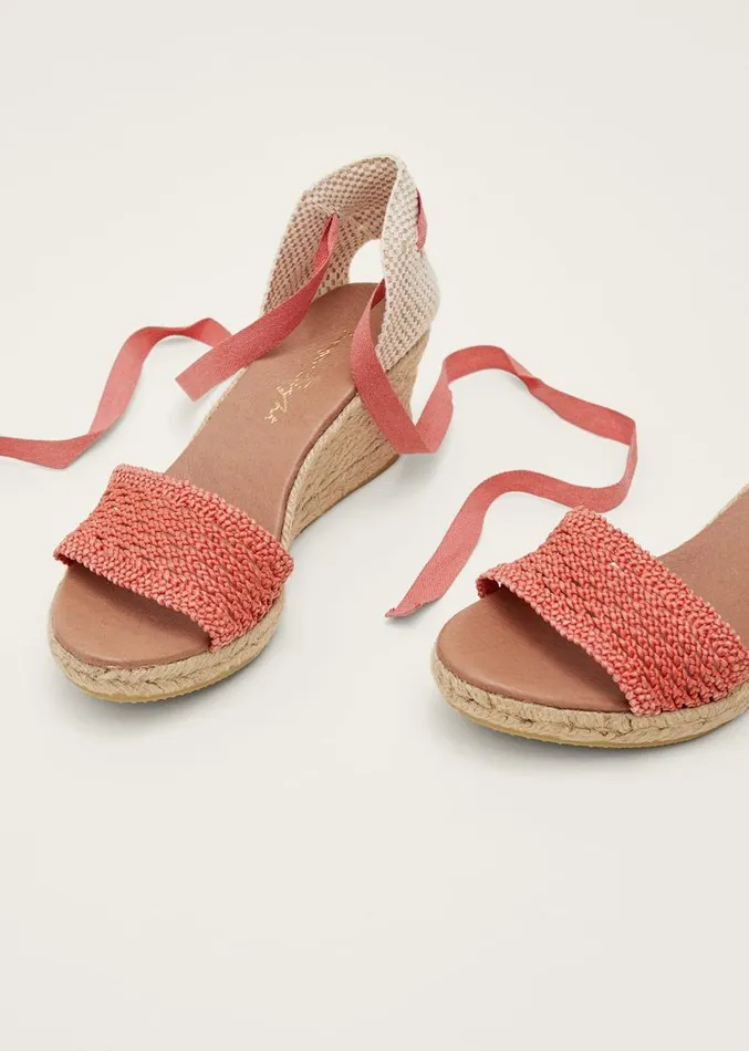 Weave Espadrille Coral Women Phase Eight Heels