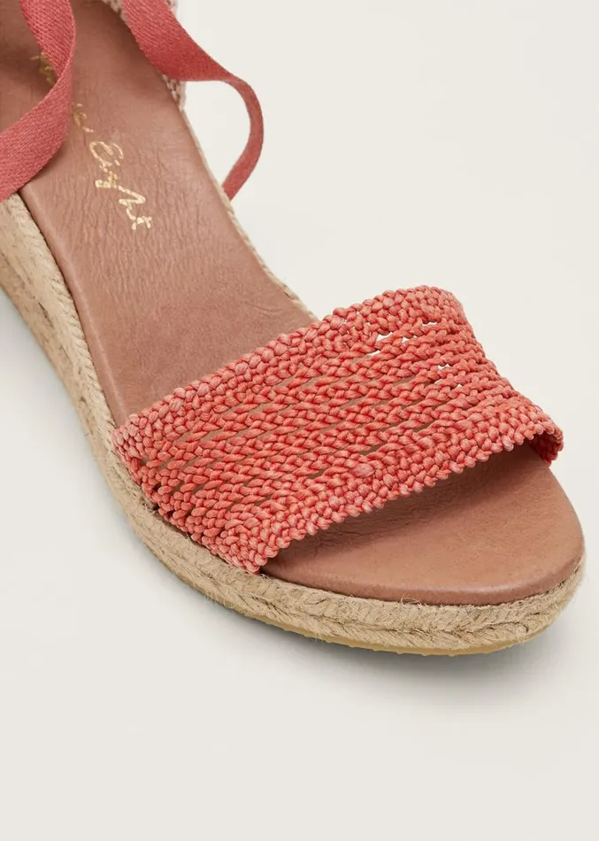 Weave Espadrille Coral Women Phase Eight Heels