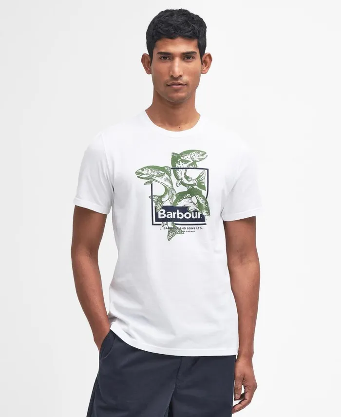 Witton Graphic TShirt Classic White Men Barbour TShirts
