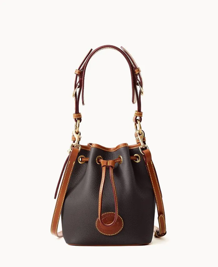 Woman All Weather Leather 30 Mini Drawstring 17 Black Dooney and Bourke Shoulder Bags