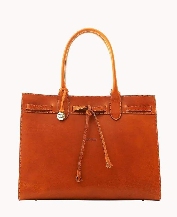 Woman Alto Large Tassel Bag Saddle Dooney and Bourke Totes