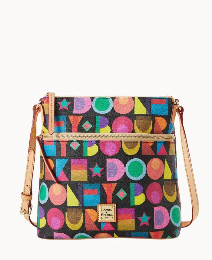 Woman Art Deco Crossbody Black Dooney and Bourke Crossbodies
