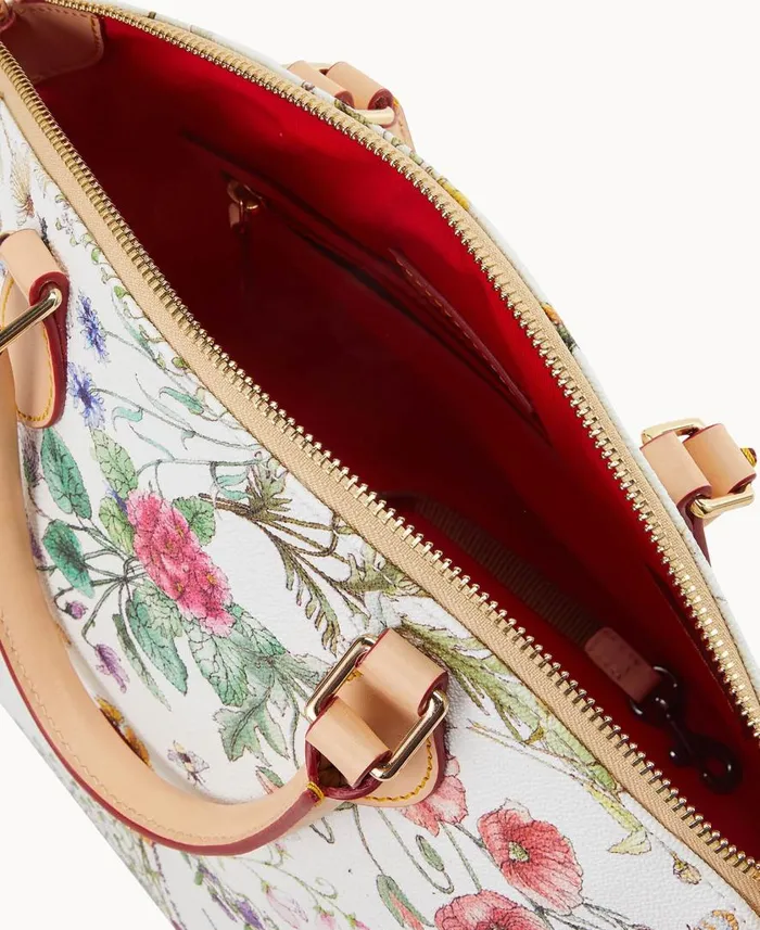 Woman Botanical Collection Geena Satchel White Dooney and Bourke Satchels Woman Botanical Collection Geena Satchel White Dooney and Bourke Satchels
