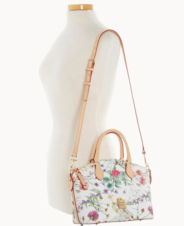 Woman Botanical Collection Geena Satchel White Dooney and Bourke Satchels Woman Botanical Collection Geena Satchel White Dooney and Bourke Satchels