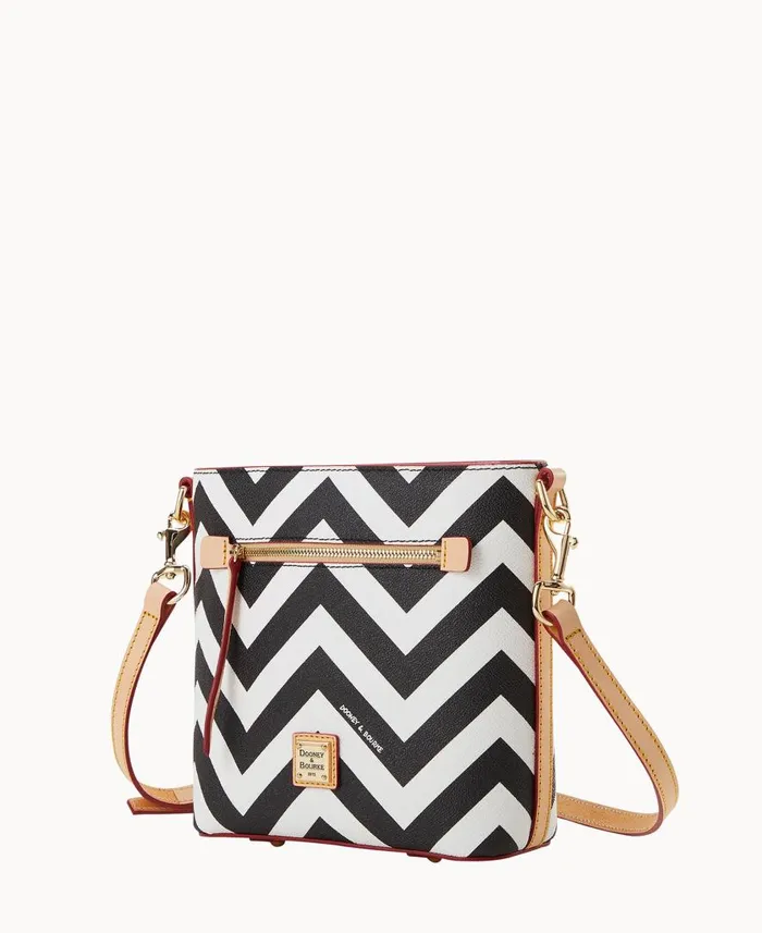 Woman Chevron Small Zip Crossbody Black Dooney and Bourke Crossbodies Woman Chevron Small Zip Crossbody Black Dooney and Bourke Crossbodies