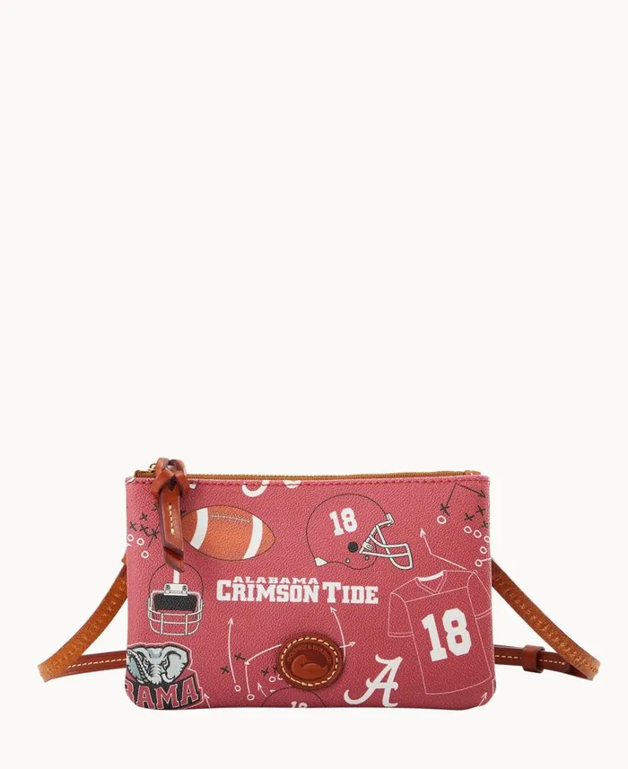 Woman Collegiate University Of Alabama Top Zip Crossbody University Of Alabama Dooney and Bourke Crossbodies