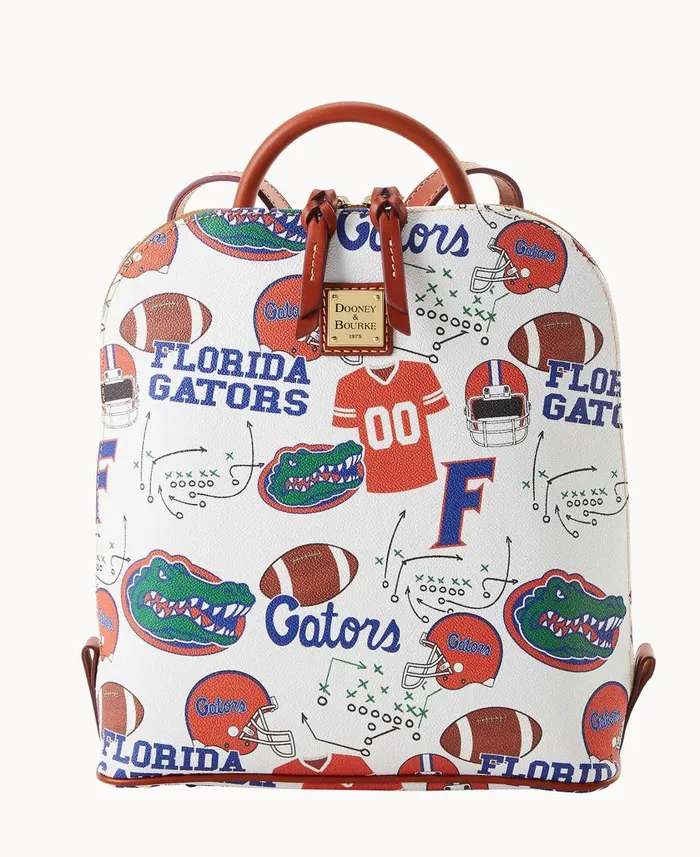 Woman Collegiate University Of Florida Zip Pod Backpack Florida Dooney and Bourke Backpacks