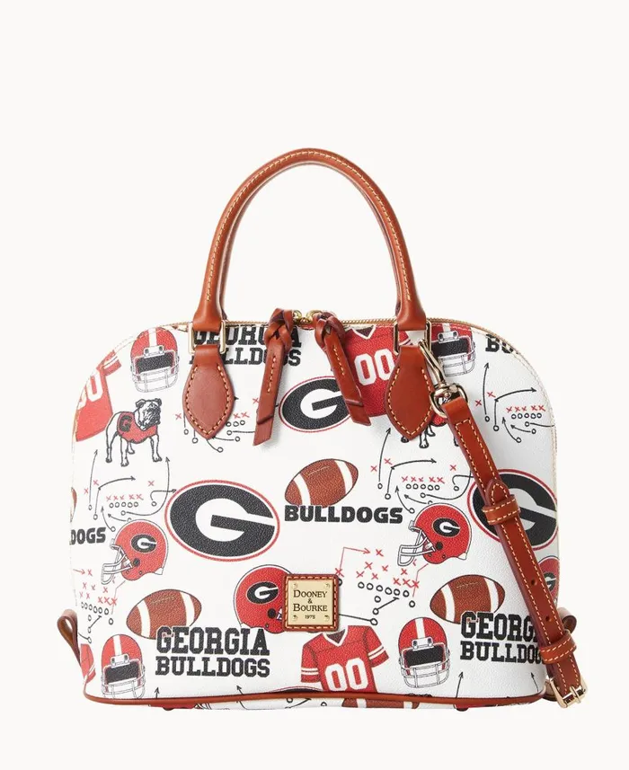 Woman Collegiate University Of Georgia Zip Zip Satchel U Of Georgia Dooney and Bourke Satchels