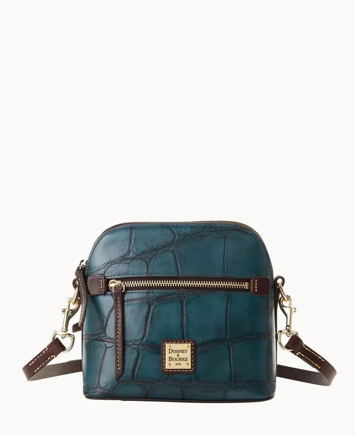 Woman Denison Domed Crossbody Deep Teal Dooney and Bourke Crossbodies