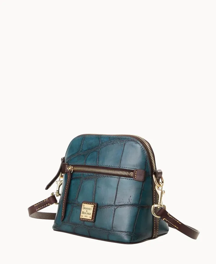 Woman Denison Domed Crossbody Deep Teal Dooney and Bourke Crossbodies