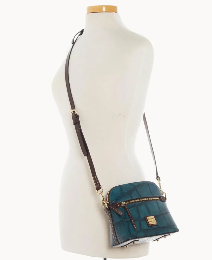Woman Denison Domed Crossbody Deep Teal Dooney and Bourke Crossbodies
