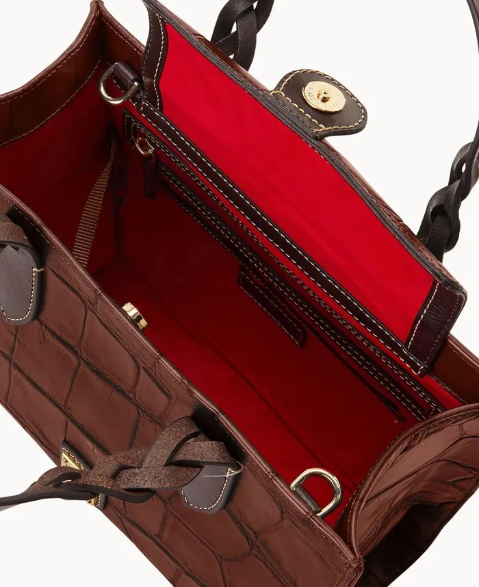 Woman Denison Gia Satchel Cognac Dooney and Bourke Satchels Woman Denison Gia Satchel Cognac Dooney and Bourke Satchels