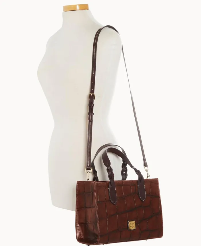Woman Denison Gia Satchel Cognac Dooney and Bourke Satchels Woman Denison Gia Satchel Cognac Dooney and Bourke Satchels
