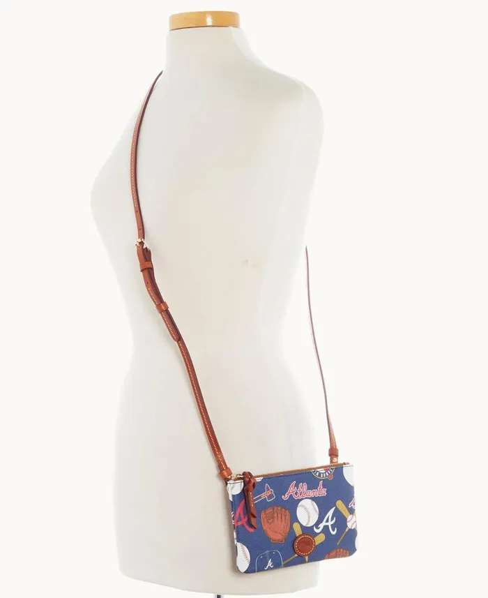 Woman MLB Braves Top Zip Crossbody Braves Dooney and Bourke Crossbodies Woman MLB Braves Top Zip Crossbody Braves Dooney and Bourke Crossbodies