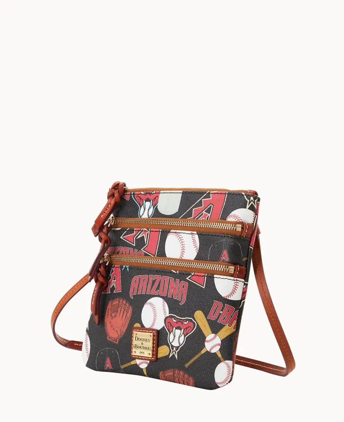 Woman MLB Diamondbacks N S Triple Zip Crossbody Diamondbacks Dooney and Bourke Crossbodies Woman MLB Diamondbacks N S Triple Zip Crossbody Diamondbacks Dooney and Bourke Crossbodies