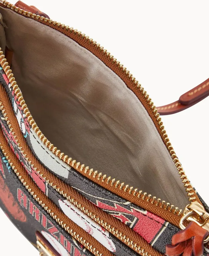Woman MLB Diamondbacks N S Triple Zip Crossbody Diamondbacks Dooney and Bourke Crossbodies Woman MLB Diamondbacks N S Triple Zip Crossbody Diamondbacks Dooney and Bourke Crossbodies