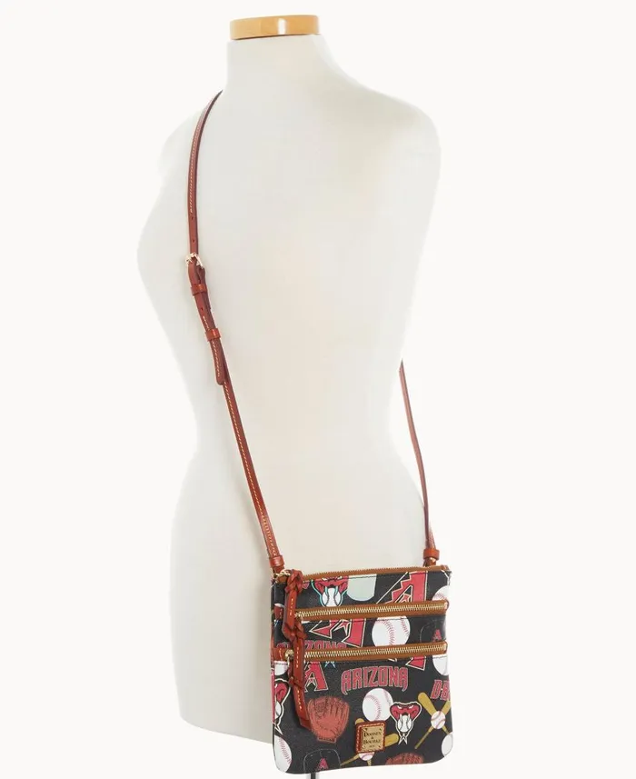 Woman MLB Diamondbacks N S Triple Zip Crossbody Diamondbacks Dooney and Bourke Crossbodies Woman MLB Diamondbacks N S Triple Zip Crossbody Diamondbacks Dooney and Bourke Crossbodies