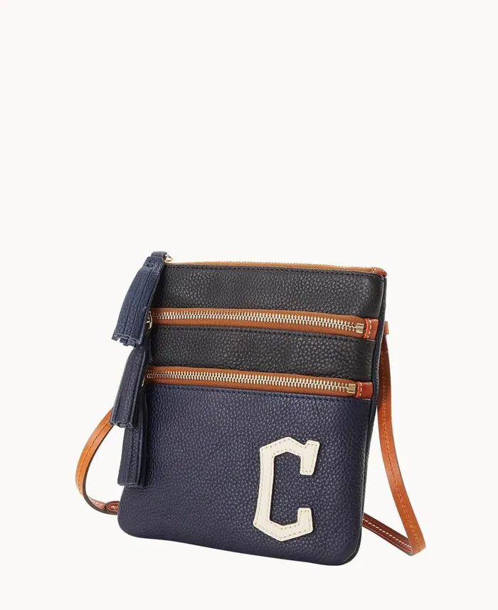 Woman MLB Guardians Triple Zip Crossbody Guardians Dooney and Bourke Crossbodies Woman MLB Guardians Triple Zip Crossbody Guardians Dooney and Bourke Crossbodies