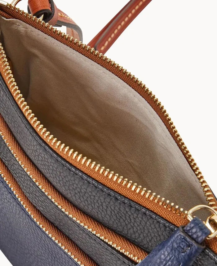Woman MLB Guardians Triple Zip Crossbody Guardians Dooney and Bourke Crossbodies Woman MLB Guardians Triple Zip Crossbody Guardians Dooney and Bourke Crossbodies