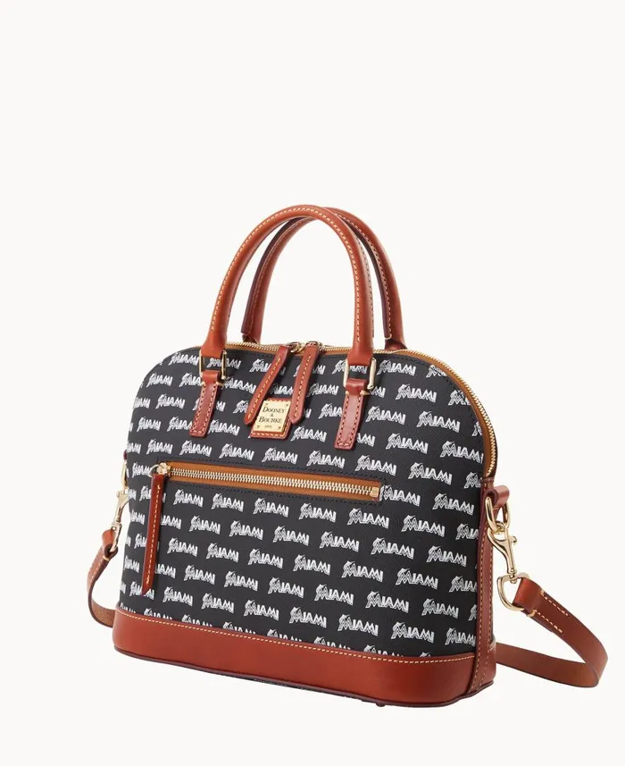 Woman MLB Marlins Domed Zip Satchel Marlins Dooney and Bourke Satchels Woman MLB Marlins Domed Zip Satchel Marlins Dooney and Bourke Satchels