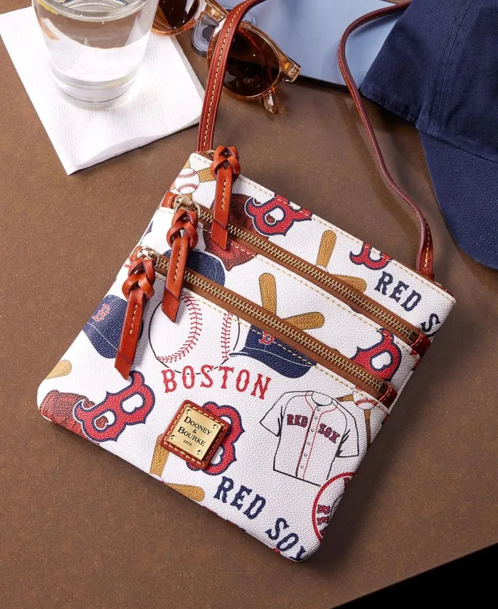 Woman MLB Red Sox N S Triple Zip Crossbody Red Sox Dooney and Bourke Crossbodies Woman MLB Red Sox N S Triple Zip Crossbody Red Sox Dooney and Bourke Crossbodies