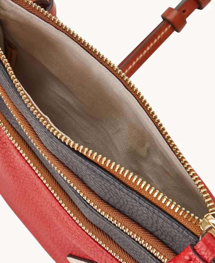 Woman MLB Reds Triple Zip Crossbody Reds Dooney and Bourke Crossbodies Woman MLB Reds Triple Zip Crossbody Reds Dooney and Bourke Crossbodies