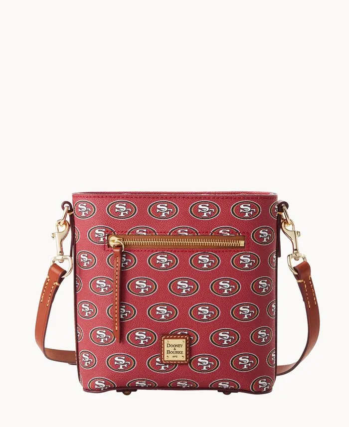 Woman NFL 49ers Small Zip Crossbody 49ers Dooney and Bourke Crossbodies