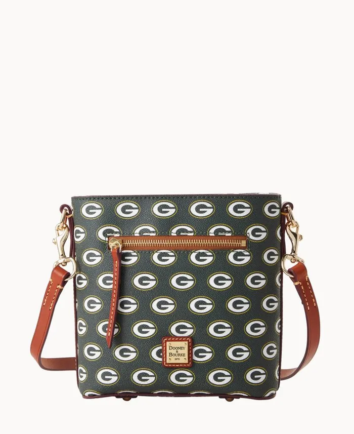 Woman NFL Packers Small Zip Crossbody Packers Dooney and Bourke Crossbodies