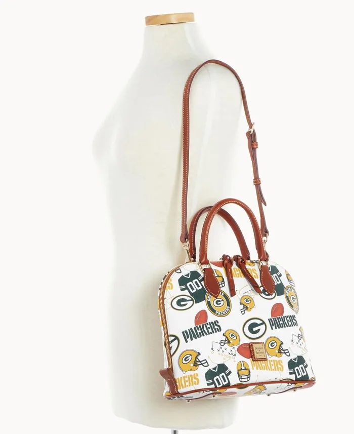 Woman NFL Packers Zip Zip Satchel Packers Dooney and Bourke Satchels Woman NFL Packers Zip Zip Satchel Packers Dooney and Bourke Satchels
