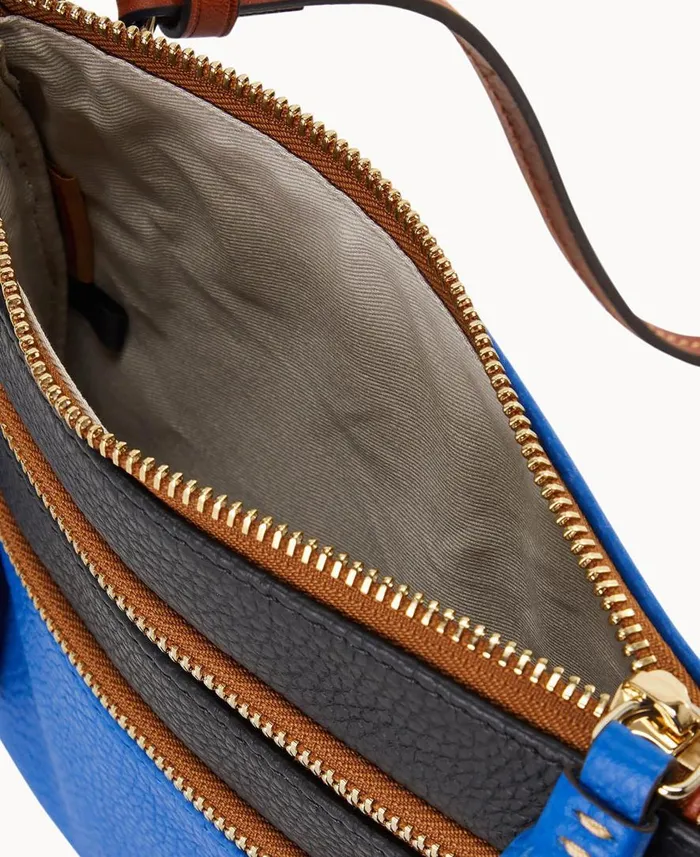Woman NFL Panthers Triple Zip Crossbody Panthers Dooney and Bourke Crossbodies Woman NFL Panthers Triple Zip Crossbody Panthers Dooney and Bourke Crossbodies