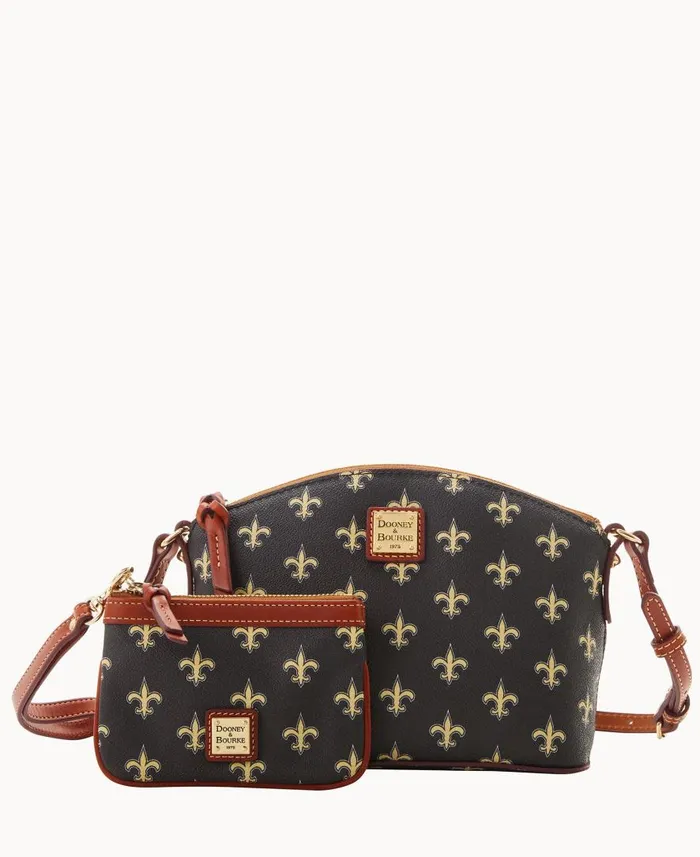 Woman NFL Saints Suki Crossbody Med Wristlet Saints Dooney and Bourke Crossbodies Woman NFL Saints Suki Crossbody Med Wristlet Saints Dooney and Bourke Crossbodies