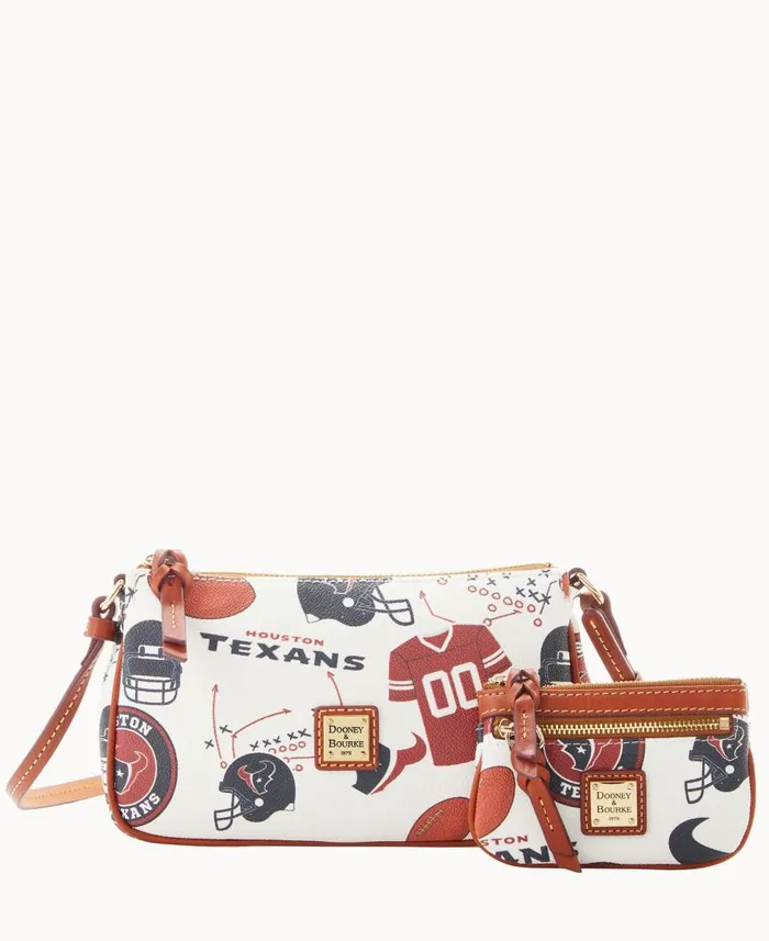 Woman NFL Texans Lexi Crossbody Sm Coin Case Texans Dooney and Bourke Crossbodies