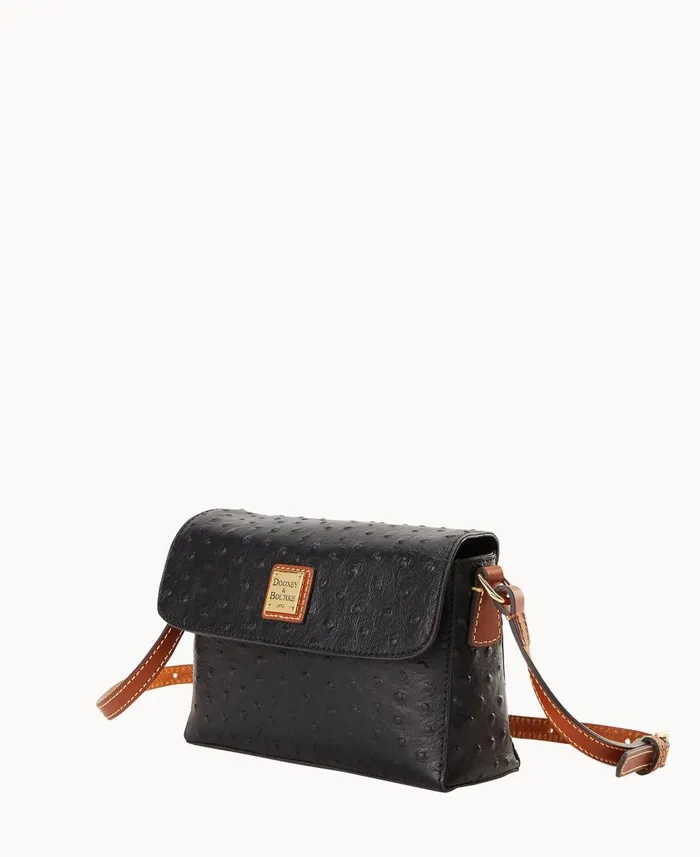 Woman Ostrich Rena Crossbody Black Dooney and Bourke Crossbodies Woman Ostrich Rena Crossbody Black Dooney and Bourke Crossbodies