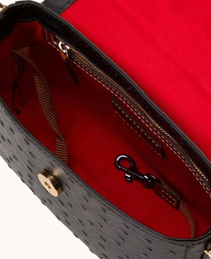 Woman Ostrich Rena Crossbody Black Dooney and Bourke Crossbodies Woman Ostrich Rena Crossbody Black Dooney and Bourke Crossbodies