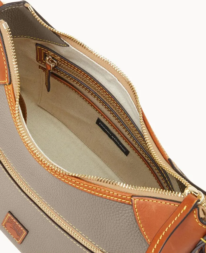 Woman Pebble Grain Hobo Taupe Dooney and Bourke Shoulder Bags Woman Pebble Grain Hobo Taupe Dooney and Bourke Shoulder Bags