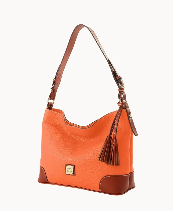 Woman Pebble Grain Large Sac Coral Dooney and Bourke Shoulder Bags Woman Pebble Grain Large Sac Coral Dooney and Bourke Shoulder Bags