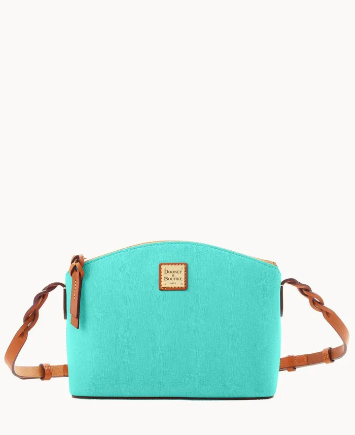 Woman Saffiano Penny Crossbody Mint Dooney and Bourke Crossbodies