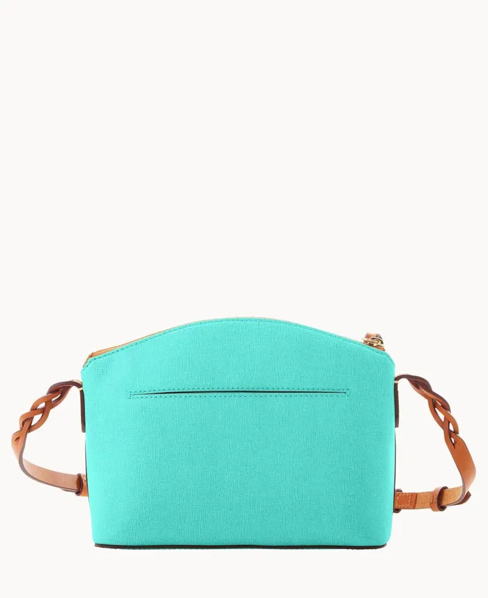 Woman Saffiano Penny Crossbody Mint Dooney and Bourke Crossbodies Woman Saffiano Penny Crossbody Mint Dooney and Bourke Crossbodies
