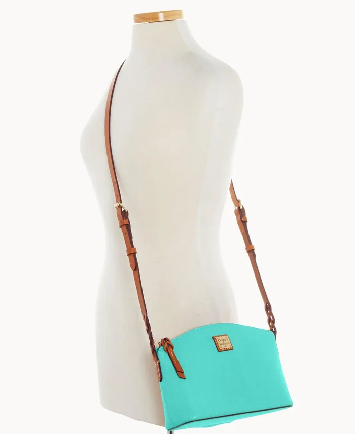Woman Saffiano Penny Crossbody Mint Dooney and Bourke Crossbodies Woman Saffiano Penny Crossbody Mint Dooney and Bourke Crossbodies
