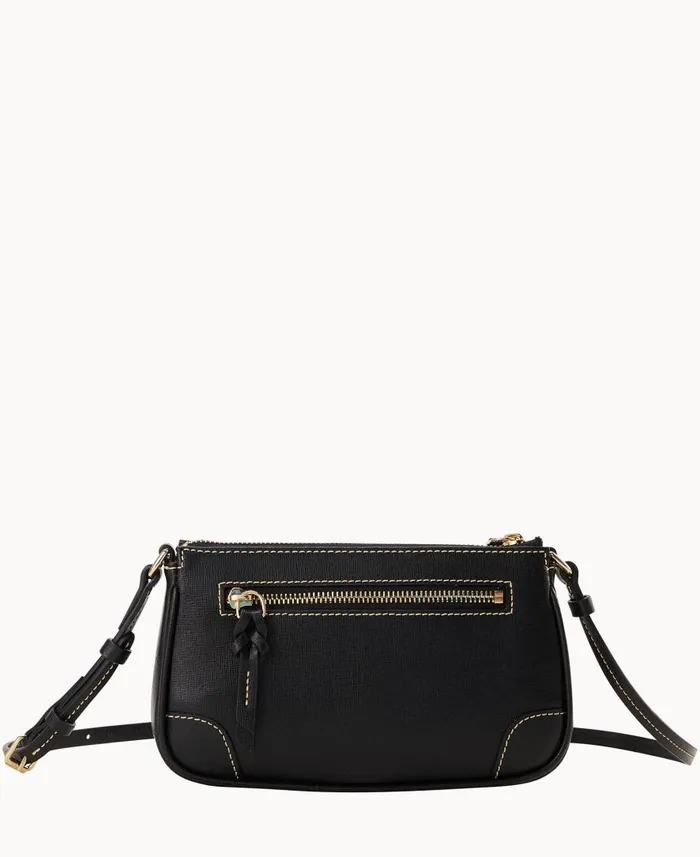 Woman Saffiano Slim Crossbody Black Dooney and Bourke Crossbodies Woman Saffiano Slim Crossbody Black Dooney and Bourke Crossbodies