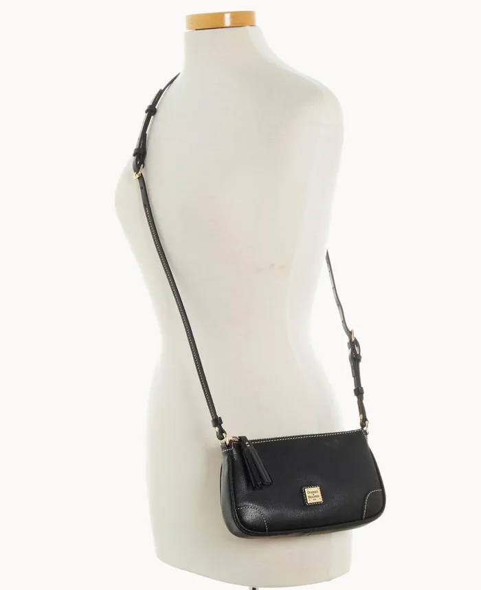 Woman Saffiano Slim Crossbody Black Dooney and Bourke Crossbodies Woman Saffiano Slim Crossbody Black Dooney and Bourke Crossbodies