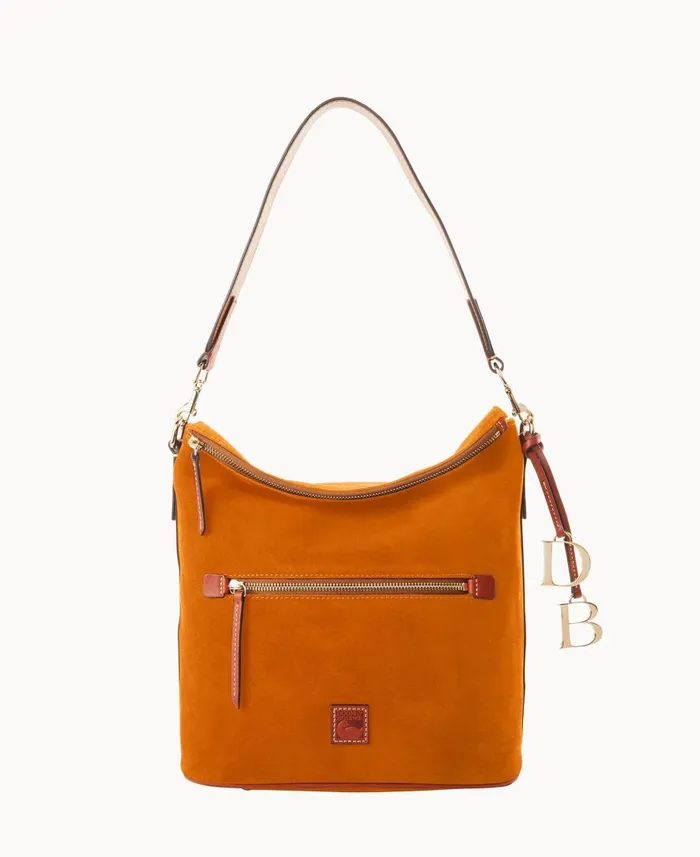 Woman Suede Large Sac Honey Dooney and Bourke Shoulder Bags
