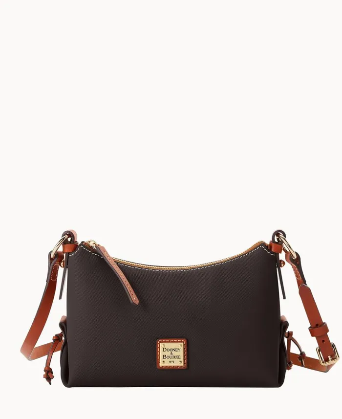 Woman Torino Hobo Crossbody Brown Dooney and Bourke Crossbodies