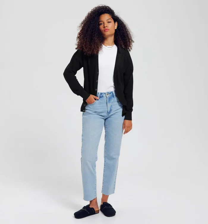 Women 2Way Cardigan 8211 Black Promod Jumpers And Cardigans Women 2Way Cardigan 8211 Black Promod Jumpers And Cardigans