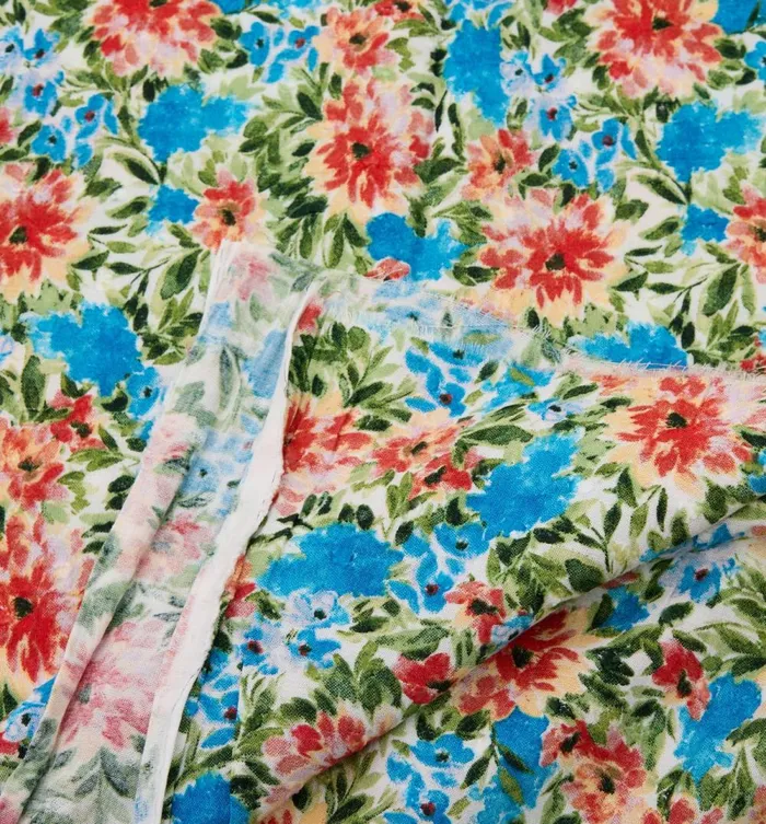Women 2m Viscose Fabric Cut 8211 Ecru Print Promod Fabric Cuts And Patterns Women 2m Viscose Fabric Cut 8211 Ecru Print Promod Fabric Cuts And Patterns