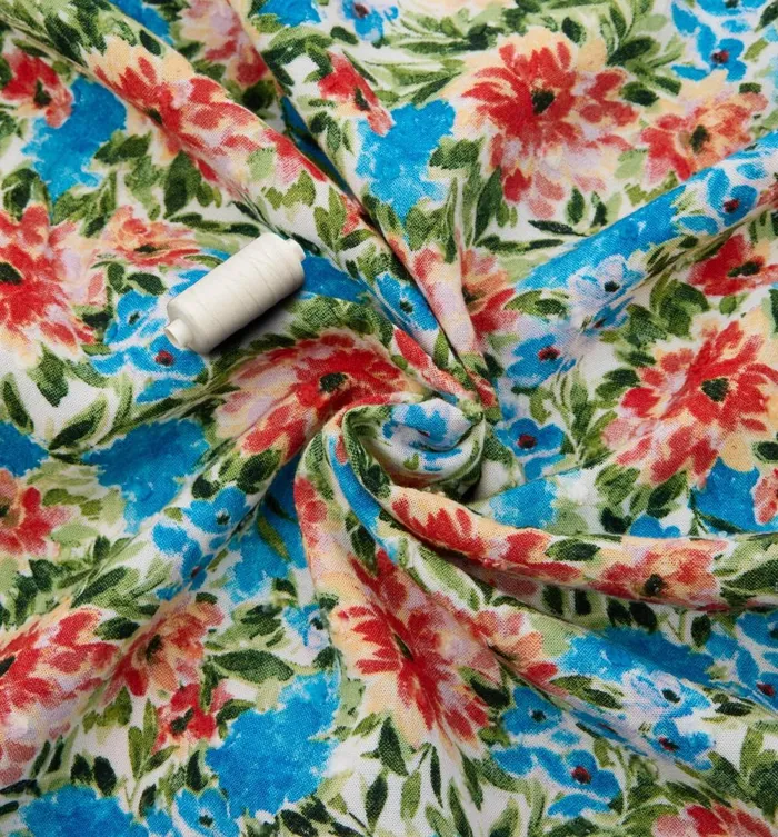 Women 2m Viscose Fabric Cut 8211 Ecru Print Promod Fabric Cuts And Patterns Women 2m Viscose Fabric Cut 8211 Ecru Print Promod Fabric Cuts And Patterns
